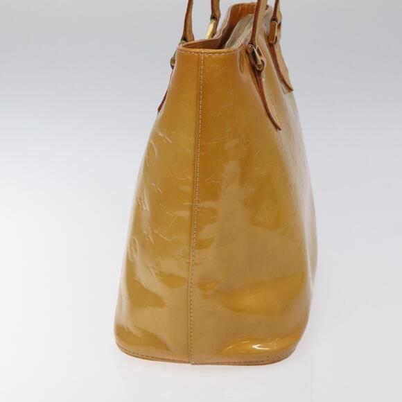 LOUIS VUITTON Monogram Vernis Houston Hand Bag Beige M91004 - Picture 5 of 12